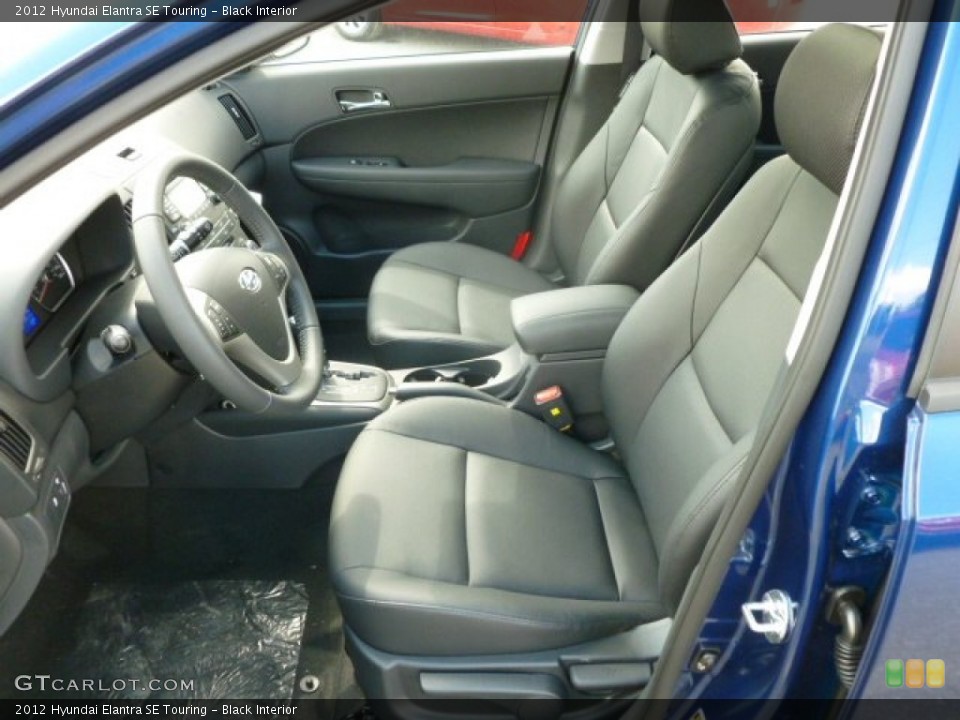 Black Interior Front Seat for the 2012 Hyundai Elantra SE Touring #66384080