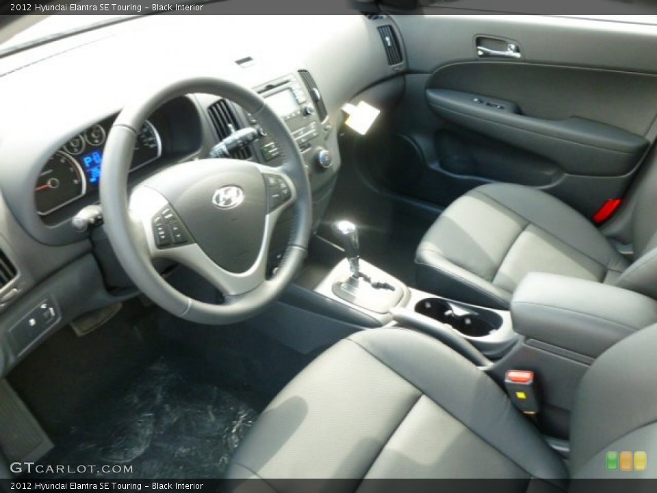 Black 2012 Hyundai Elantra Interiors