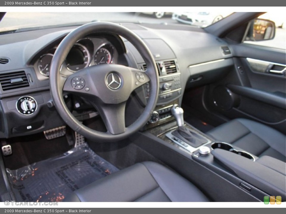 Black Interior Photo for the 2009 Mercedes-Benz C 350 Sport #66384095