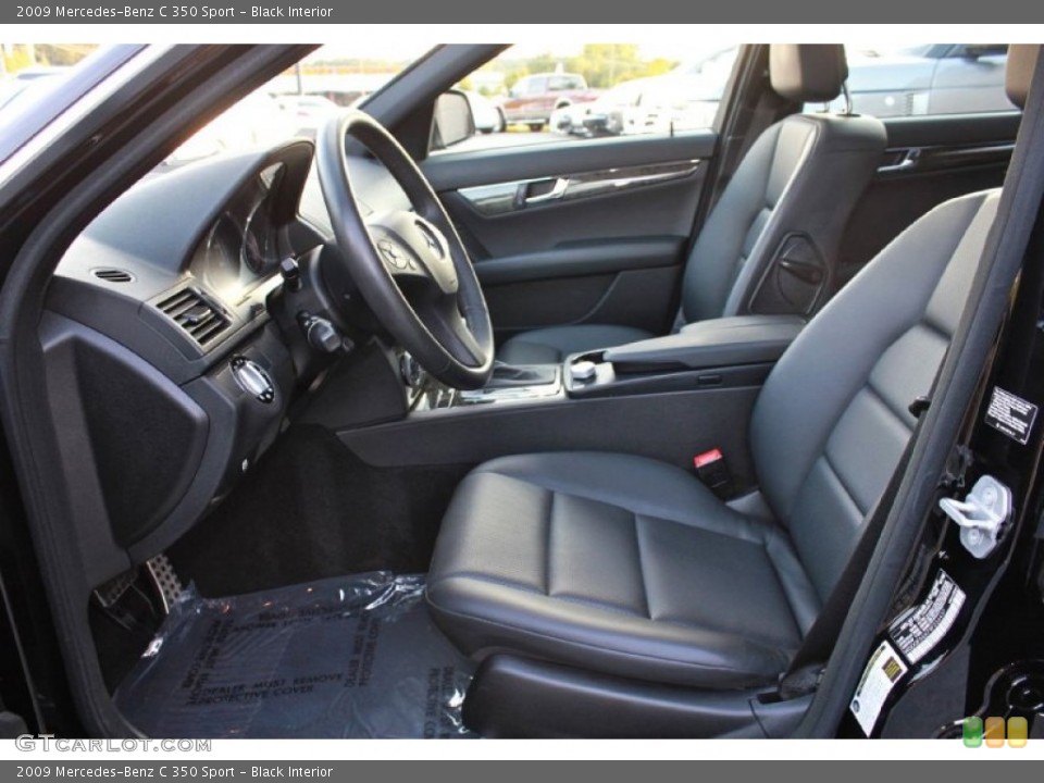 Black Interior Photo for the 2009 Mercedes-Benz C 350 Sport #66384116