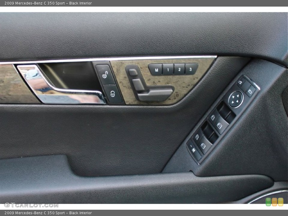 Black Interior Controls for the 2009 Mercedes-Benz C 350 Sport #66384179