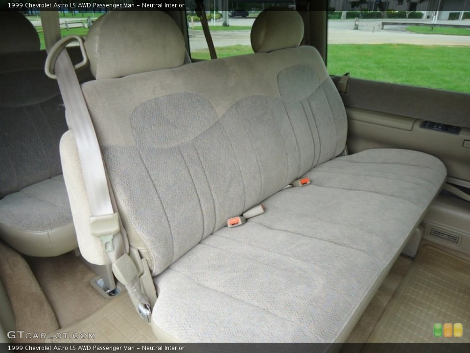 Neutral Interior Rear Seat for the 1999 Chevrolet Astro LS AWD Passenger Van #66385940
