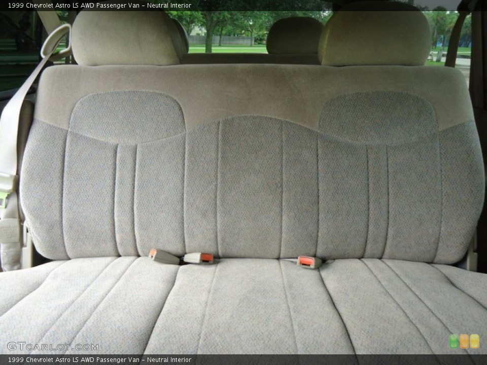 Neutral Interior Rear Seat for the 1999 Chevrolet Astro LS AWD Passenger Van #66386015