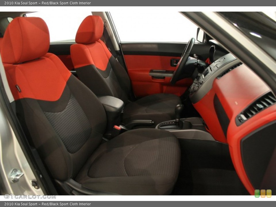 Red/Black Sport Cloth Interior Photo for the 2010 Kia Soul Sport #66386903