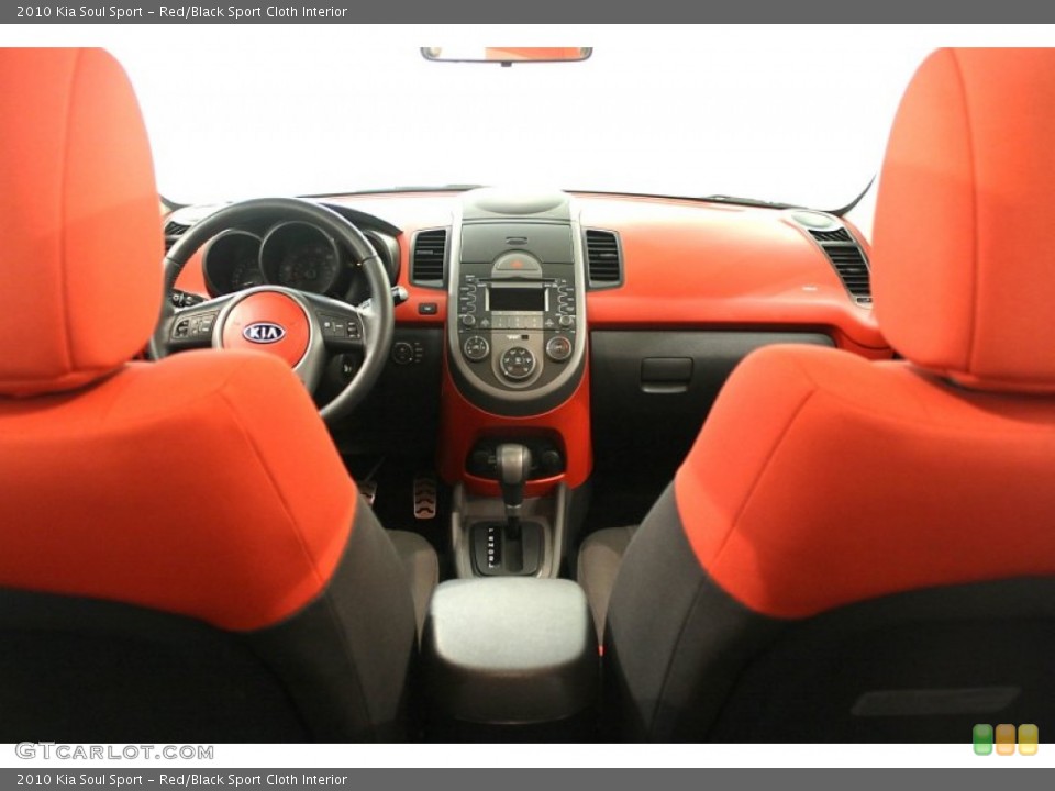 Red/Black Sport Cloth Interior Dashboard for the 2010 Kia Soul Sport #66386939