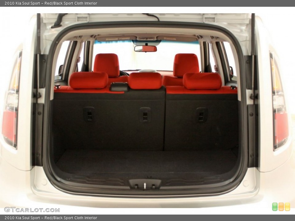 Red/Black Sport Cloth Interior Trunk for the 2010 Kia Soul Sport #66386948