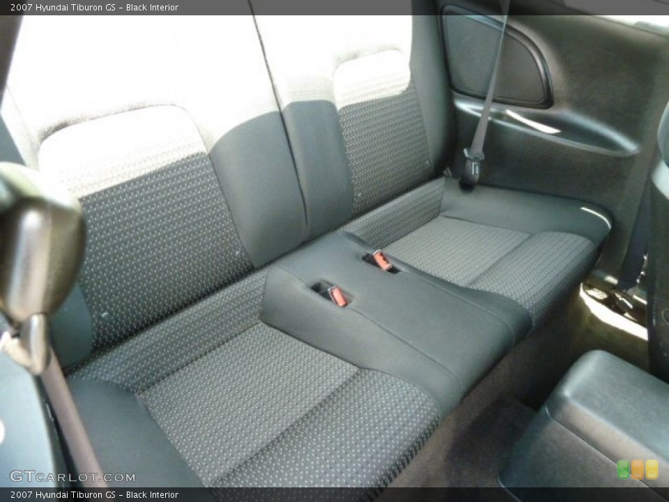 Black Interior Rear Seat for the 2007 Hyundai Tiburon GS #66387083