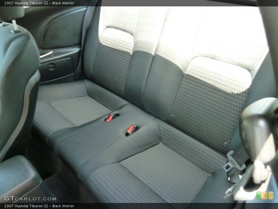 Black Interior Rear Seat for the 2007 Hyundai Tiburon GS #66387095