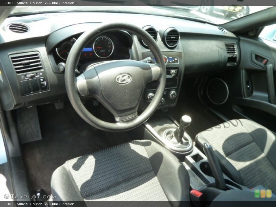 Black Interior Prime Interior for the 2007 Hyundai Tiburon GS #66387101