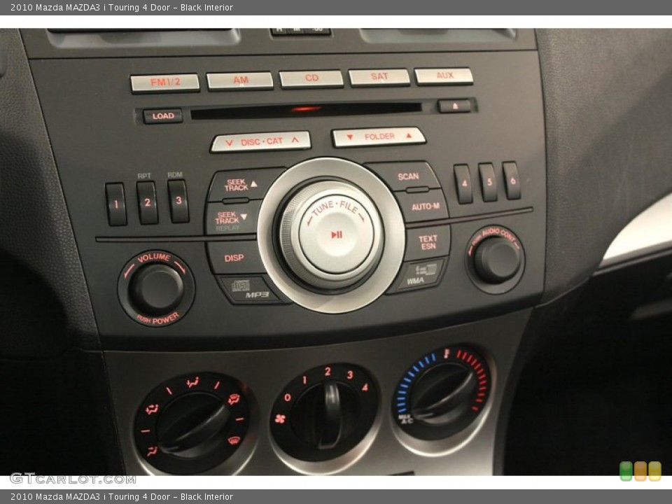 Black Interior Audio System for the 2010 Mazda MAZDA3 i Touring 4 Door #66387182