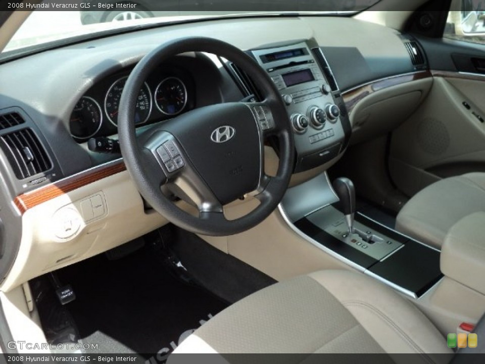 Beige Interior Prime Interior for the 2008 Hyundai Veracruz GLS #66390677
