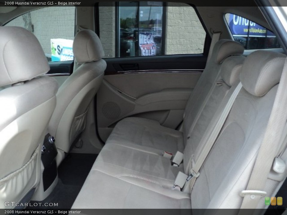 Beige Interior Rear Seat for the 2008 Hyundai Veracruz GLS #66390689