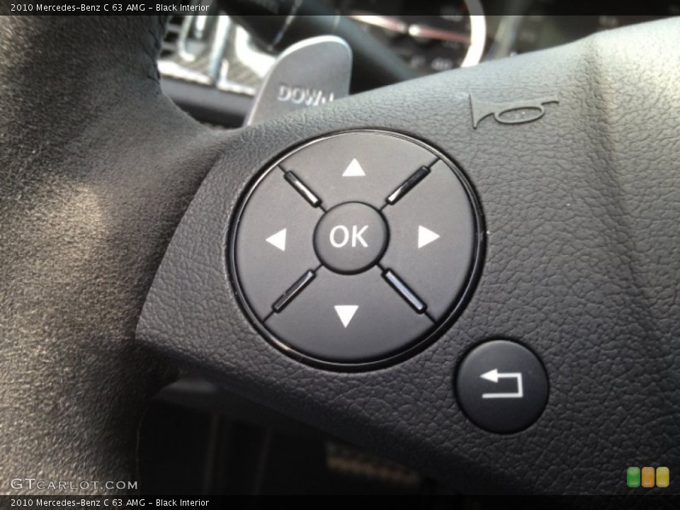 Black Interior Controls for the 2010 Mercedes-Benz C 63 AMG #66392045