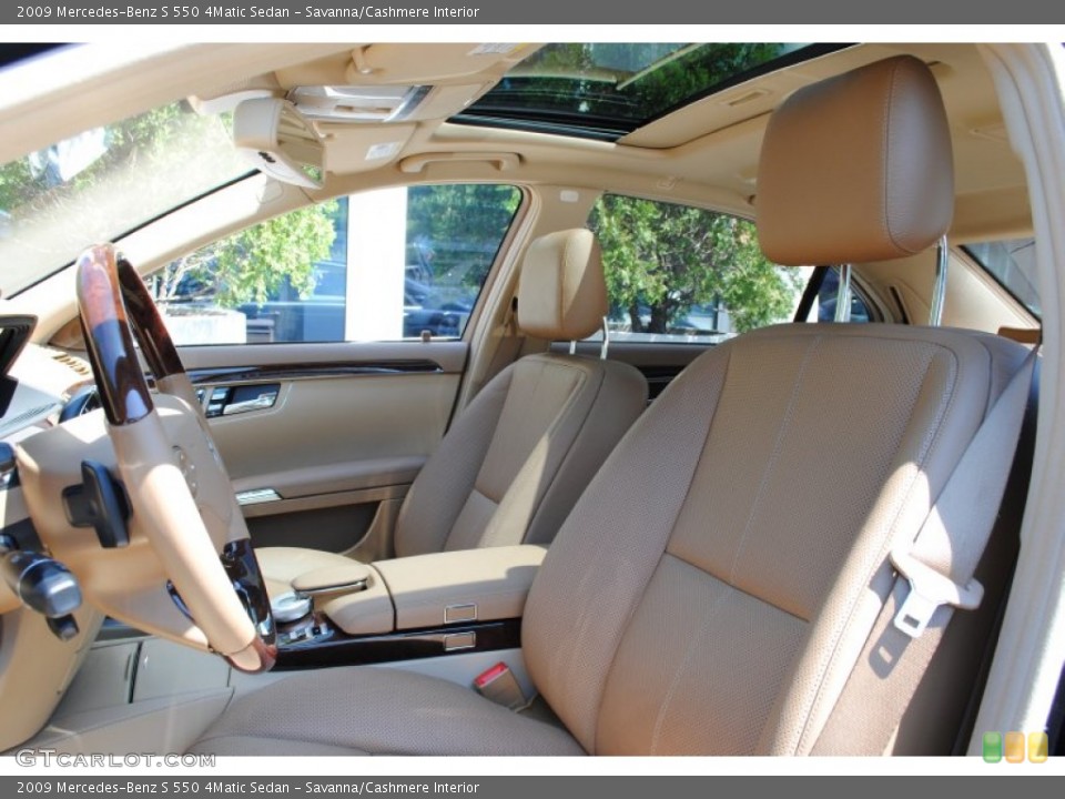 Savanna/Cashmere Interior Photo for the 2009 Mercedes-Benz S 550 4Matic Sedan #66399062