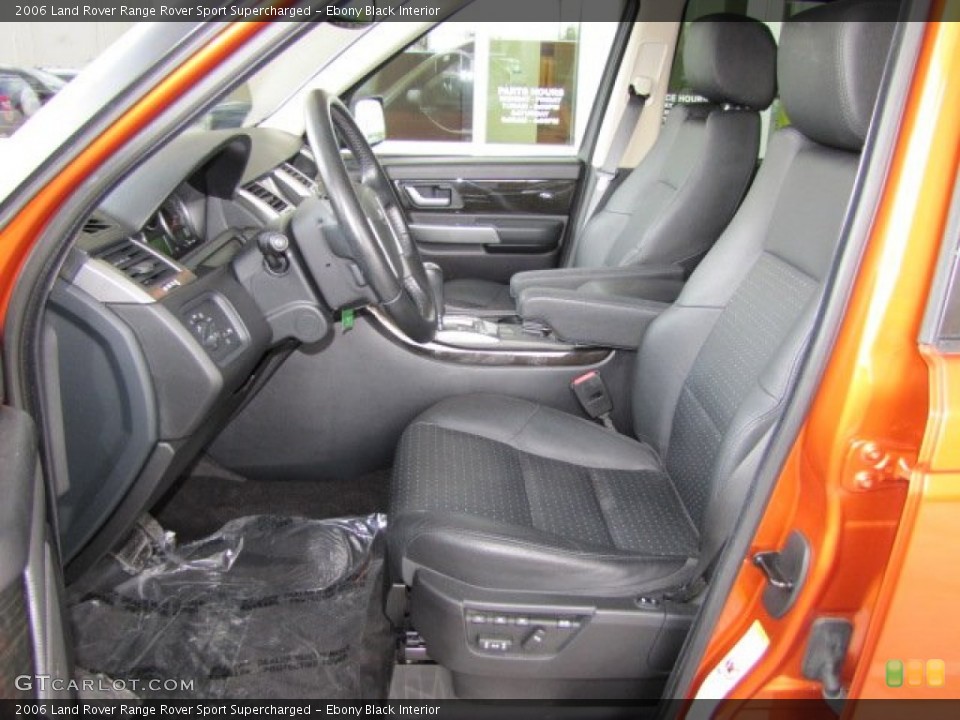 Ebony Black Interior Photo for the 2006 Land Rover Range Rover Sport Supercharged #66399416
