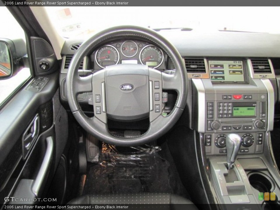 Ebony Black Interior Steering Wheel for the 2006 Land Rover Range Rover Sport Supercharged #66399488