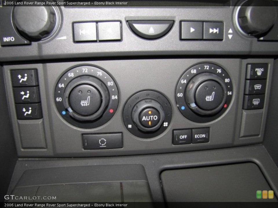 Ebony Black Interior Controls for the 2006 Land Rover Range Rover Sport Supercharged #66399530