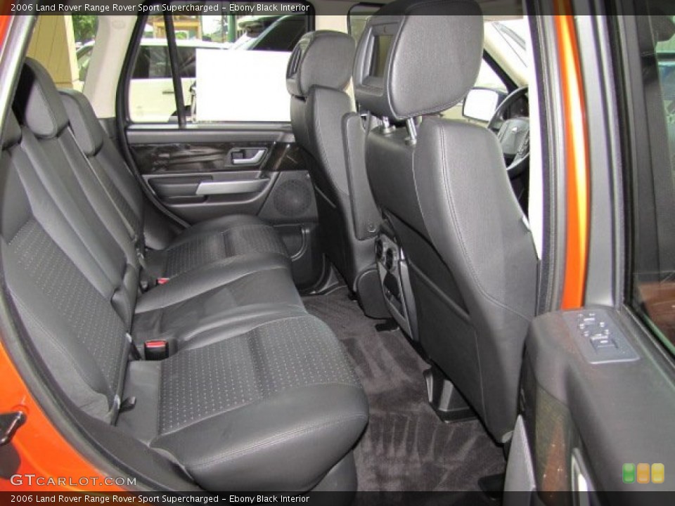 Ebony Black Interior Rear Seat for the 2006 Land Rover Range Rover Sport Supercharged #66399569
