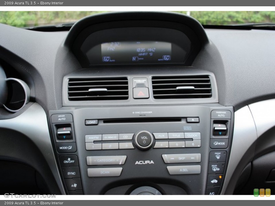 Ebony Interior Controls for the 2009 Acura TL 3.5 #66399908