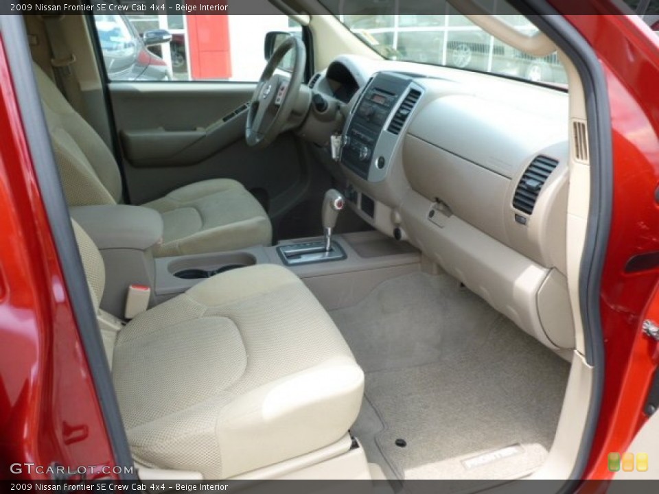 Beige Interior Photo for the 2009 Nissan Frontier SE Crew Cab 4x4 #66401546