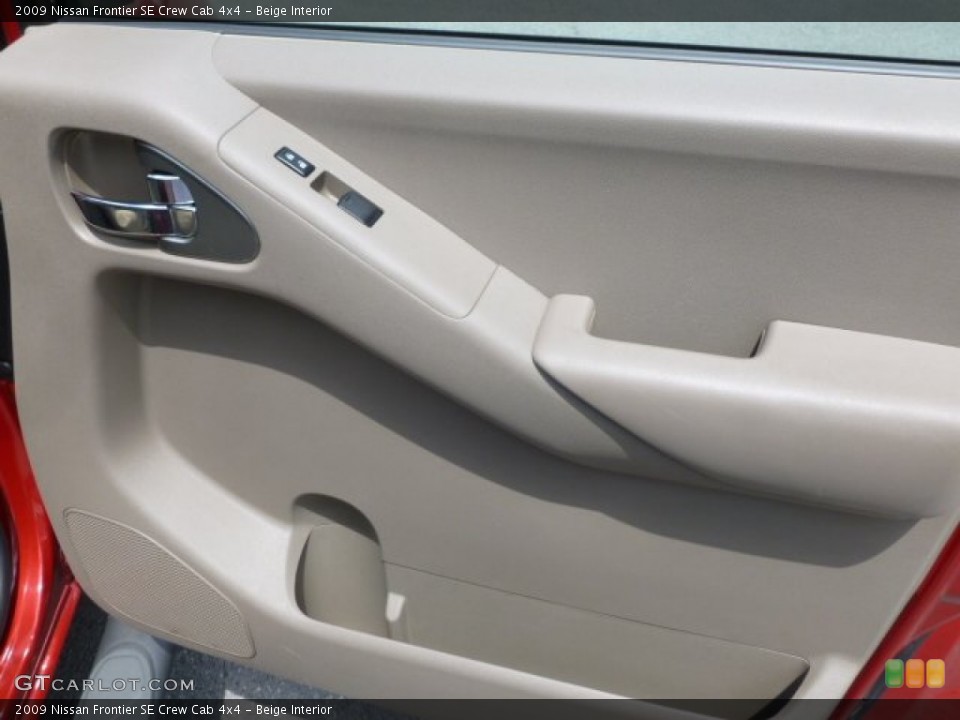 Beige Interior Door Panel for the 2009 Nissan Frontier SE Crew Cab 4x4 #66401597