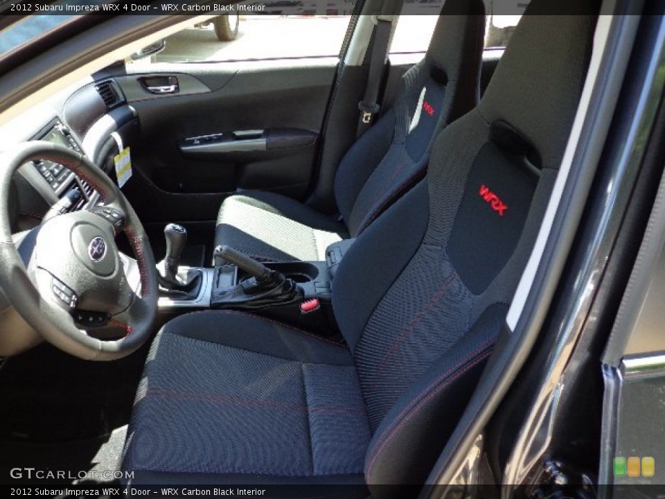 WRX Carbon Black Interior Photo for the 2012 Subaru Impreza WRX 4 Door #66401699