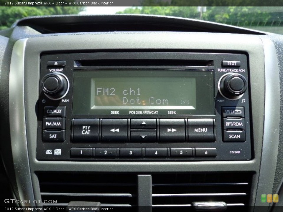 WRX Carbon Black Interior Audio System for the 2012 Subaru Impreza WRX 4 Door #66401744