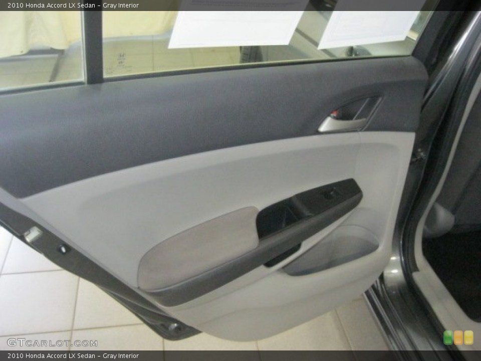 Gray Interior Door Panel for the 2010 Honda Accord LX Sedan #66405101