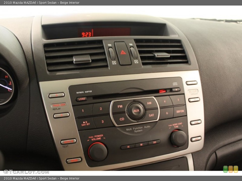 Beige Interior Controls for the 2010 Mazda MAZDA6 i Sport Sedan #66406293