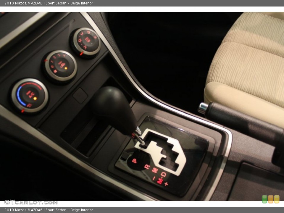Beige Interior Transmission for the 2010 Mazda MAZDA6 i Sport Sedan #66406297