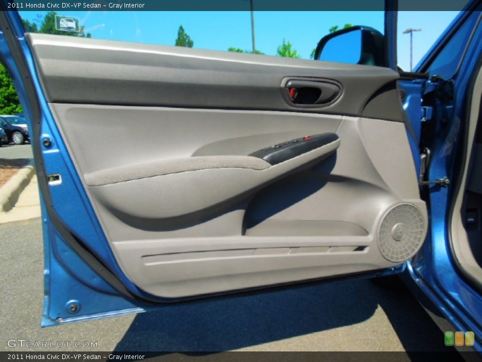 Gray Interior Door Panel for the 2011 Honda Civic DX-VP Sedan #66407781