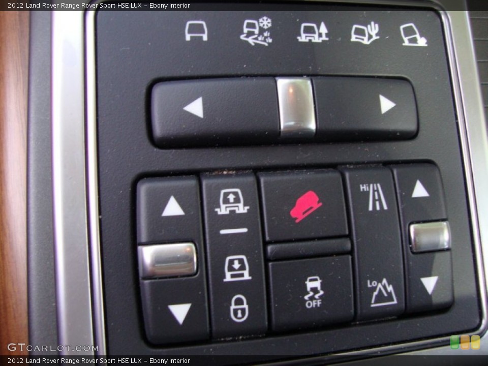 Ebony Interior Controls for the 2012 Land Rover Range Rover Sport HSE LUX #66408012