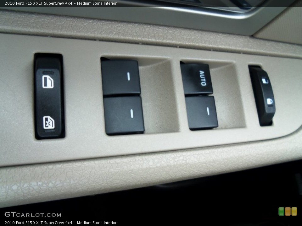 Medium Stone Interior Controls for the 2010 Ford F150 XLT SuperCrew 4x4 #66408678