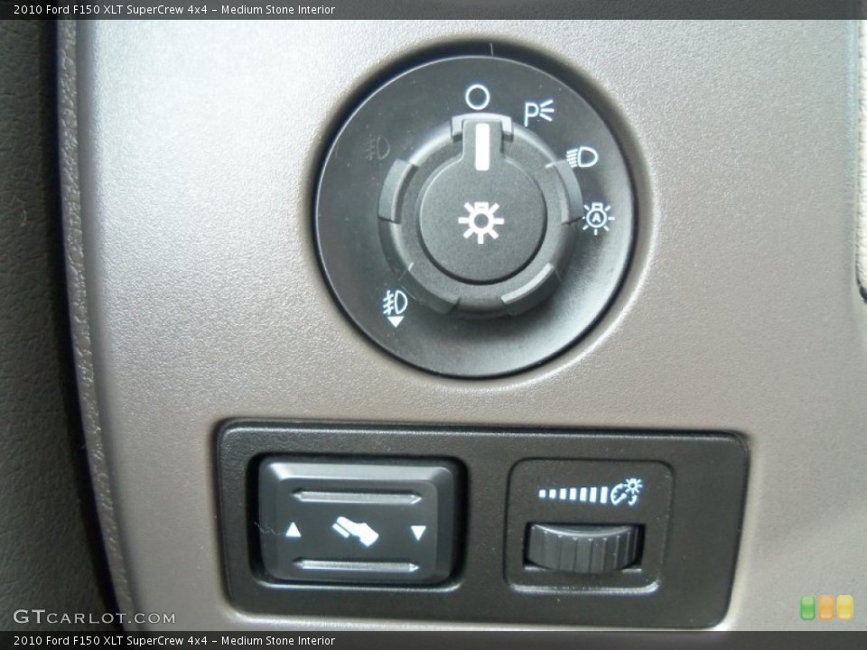 Medium Stone Interior Controls for the 2010 Ford F150 XLT SuperCrew 4x4 #66408681