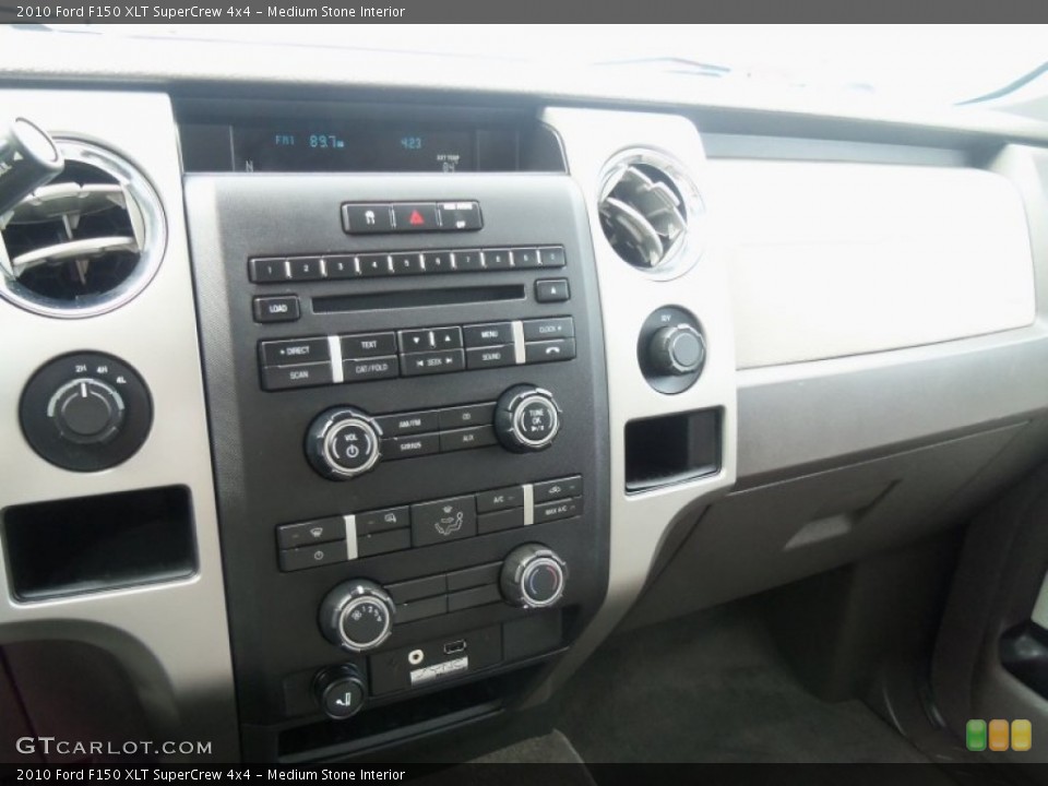 Medium Stone Interior Controls for the 2010 Ford F150 XLT SuperCrew 4x4 #66408699