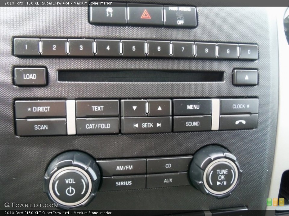 Medium Stone Interior Controls for the 2010 Ford F150 XLT SuperCrew 4x4 #66408705