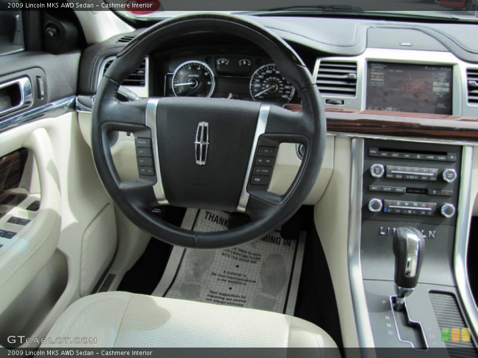 Cashmere Interior Dashboard for the 2009 Lincoln MKS AWD Sedan #66408771
