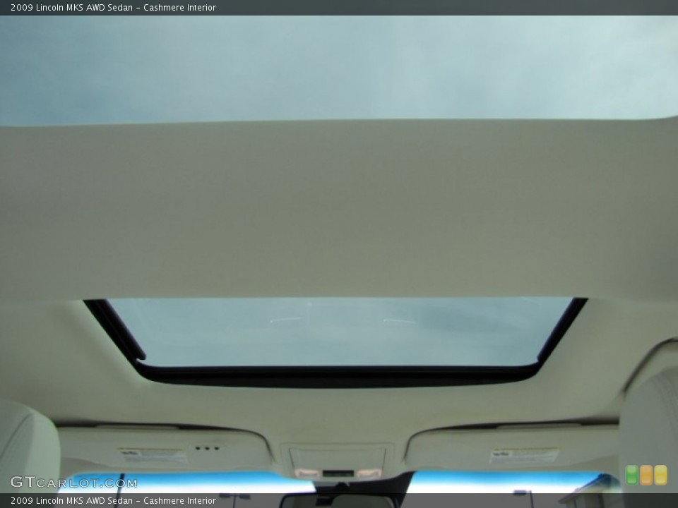 Cashmere Interior Sunroof for the 2009 Lincoln MKS AWD Sedan #66408831
