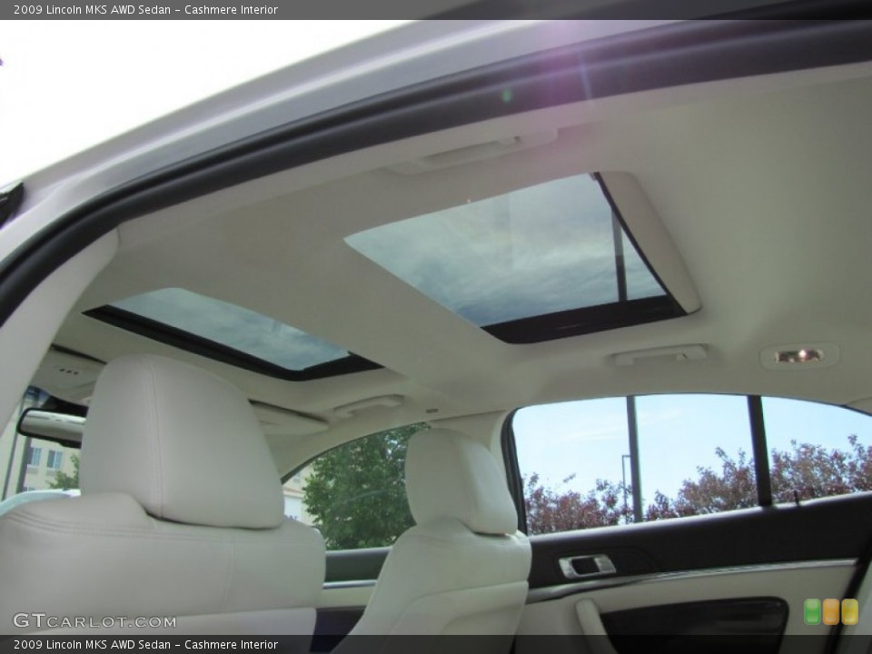 Cashmere Interior Sunroof for the 2009 Lincoln MKS AWD Sedan #66408834