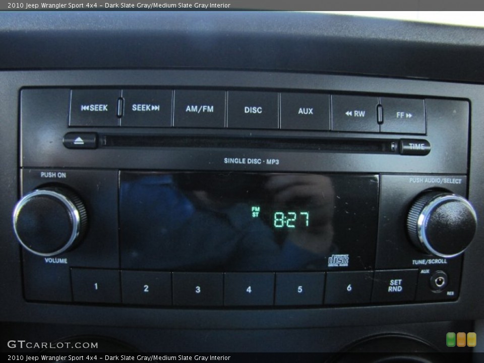 Dark Slate Gray/Medium Slate Gray Interior Audio System for the 2010 Jeep Wrangler Sport 4x4 #66408900
