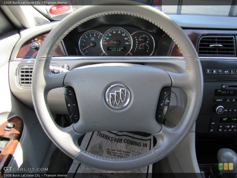 Titanium Interior Steering Wheel for the 2008 Buick LaCrosse CXL #66409168