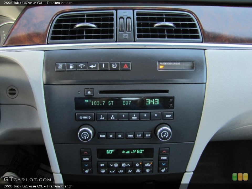 Titanium Interior Controls for the 2008 Buick LaCrosse CXL #66409186