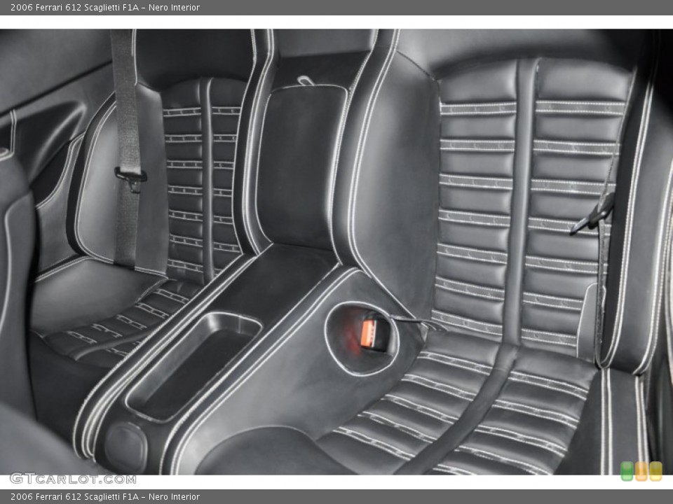 Nero Interior Rear Seat for the 2006 Ferrari 612 Scaglietti F1A #66409303