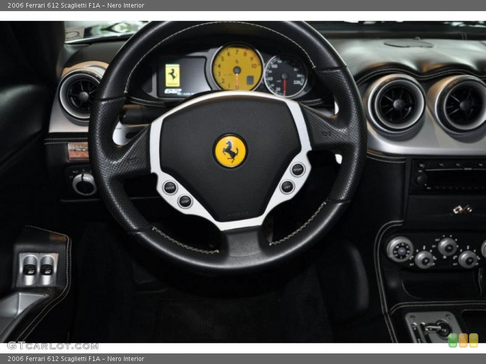 Nero Interior Steering Wheel for the 2006 Ferrari 612 Scaglietti F1A #66409306