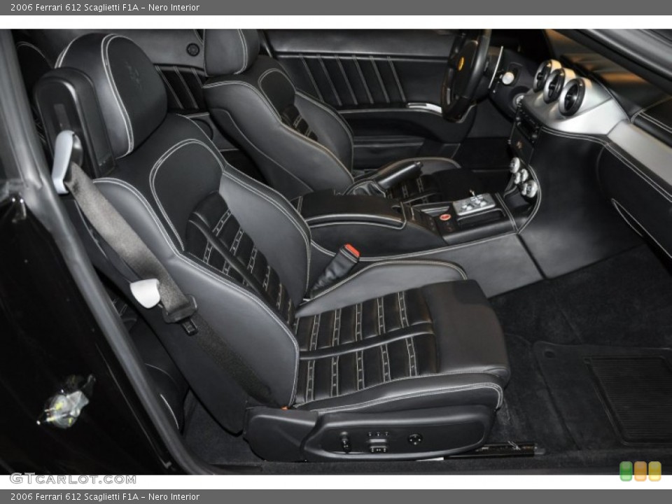 Nero Interior Front Seat for the 2006 Ferrari 612 Scaglietti F1A #66409321
