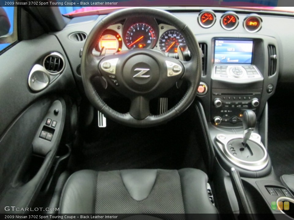 Black Leather Interior Dashboard for the 2009 Nissan 370Z Sport Touring Coupe #66410458