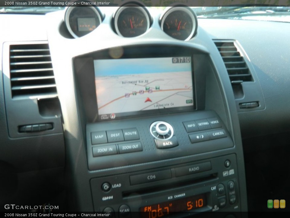 Charcoal Interior Navigation for the 2008 Nissan 350Z Grand Touring Coupe #66413554