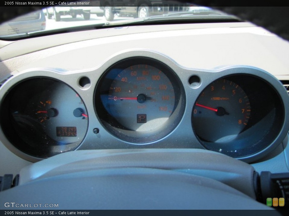 Cafe Latte Interior Gauges for the 2005 Nissan Maxima 3.5 SE #66415699