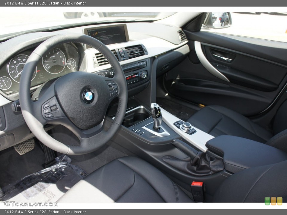 Black Interior Prime Interior for the 2012 BMW 3 Series 328i Sedan #66416683