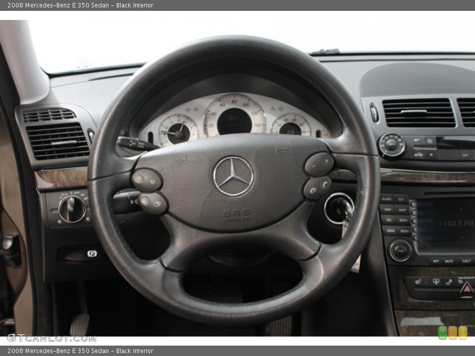 Black Interior Steering Wheel for the 2008 Mercedes-Benz E 350 Sedan #66416898